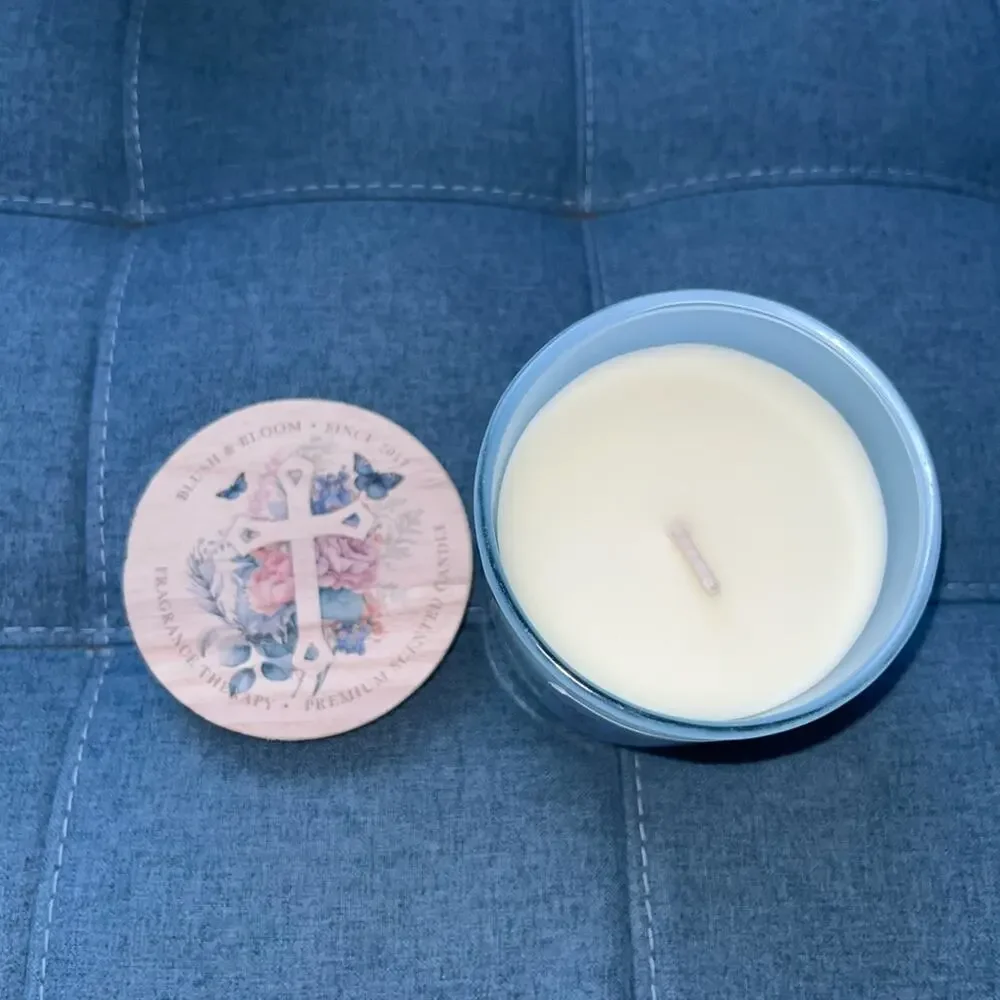 NEW! Le Chandelle Blush & Bloom Premium Blooming Glory 10oz Candle John 15:12